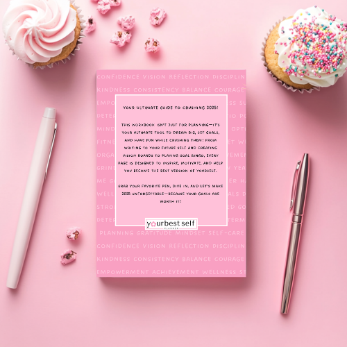 2025 Goals Workbook for teenage girls. Plan your future with confidence and clarity