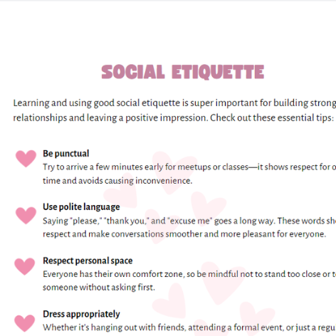 Social etiquette