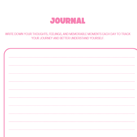 Journal for teen girls